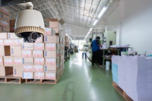 commercial security in a warehouse